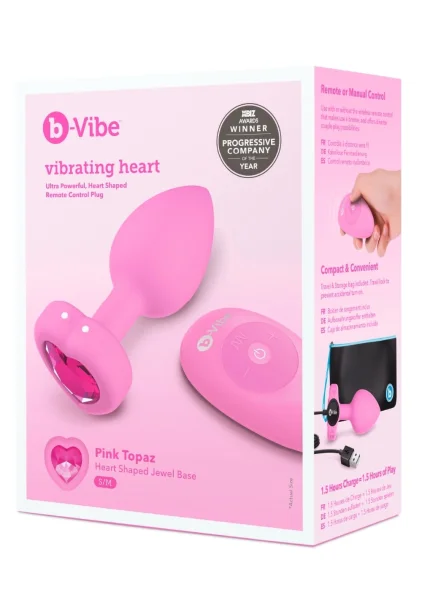Vibrating Remote Heart Plug