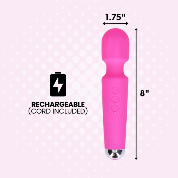 FREE High-Power Silicone Wand Vibrator (Intense Vibrations!) - Add To Your Bag!
