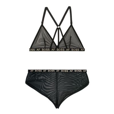 Sheer Bra Set S M