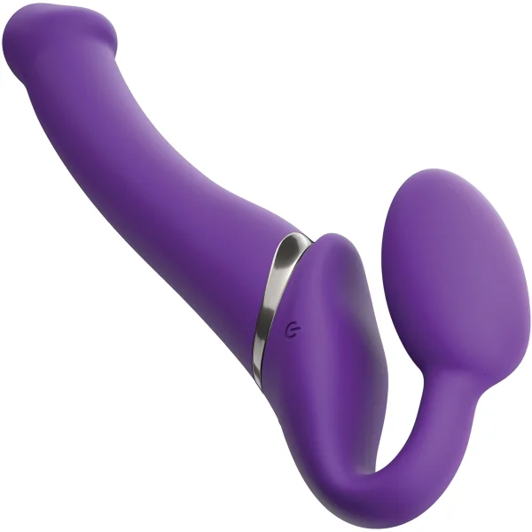Strap-On-Me Vibrating Bendable Strap-On Dildo with Remote Control