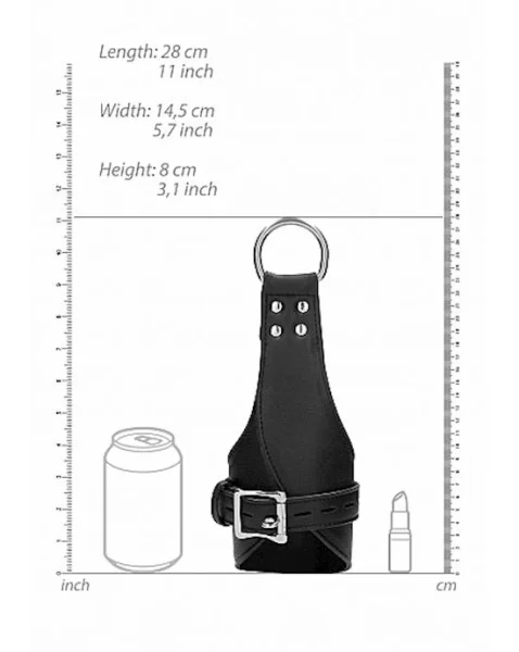Suspension Wrist Bondage Handcuffs - Black