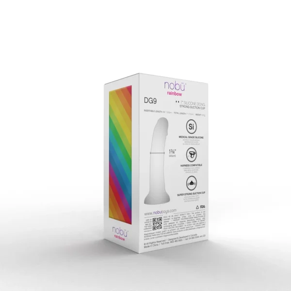 Nobü Rainbow DG9 Silicone Dong — image 4 of 4