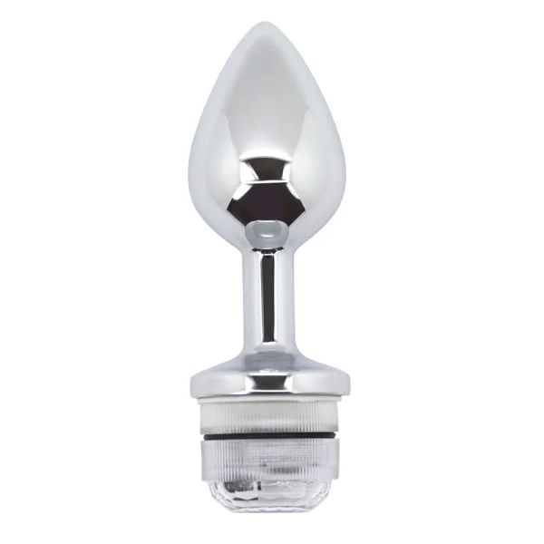 Light-Up Metal Anal Plug with Remote