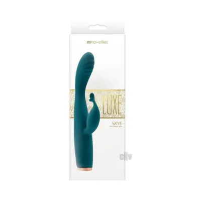 Luxe Skye Rechargeable Dual Stimulator Green