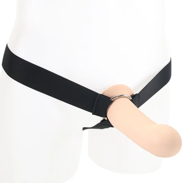 Performance Maxx Silicone 6.25" Hollow Penis Extension With Harness By CalExotics - Vanilla