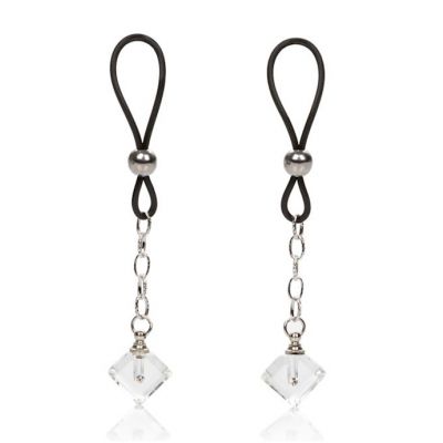 Nipple Play Non piercing Nipple Jewelry Crystal Gem Clear
