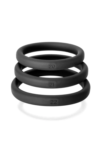 Perfect Fit Xact-Fit Silicone Cock Rings 3-Packs Incremental Sizes