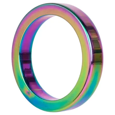 Hot Hardware Rainbow Stainless Steel Cock Ring 40 45 or 50mm