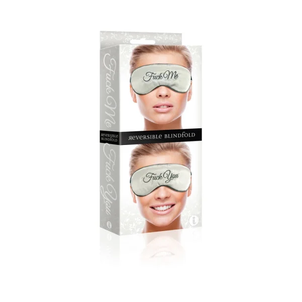 F-ck Me / F-ck You Mask Blindfold Gray — image 4 of 6