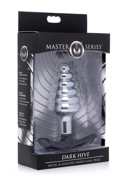 Dark Hive Metal and Silicone Anal Plug