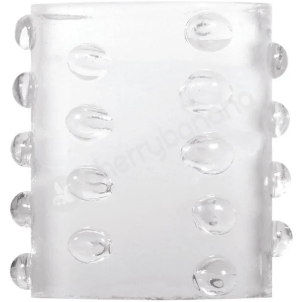 Adam & Eve Super-Stretch Clear Penis Tickler Sleeves - Set Of 7