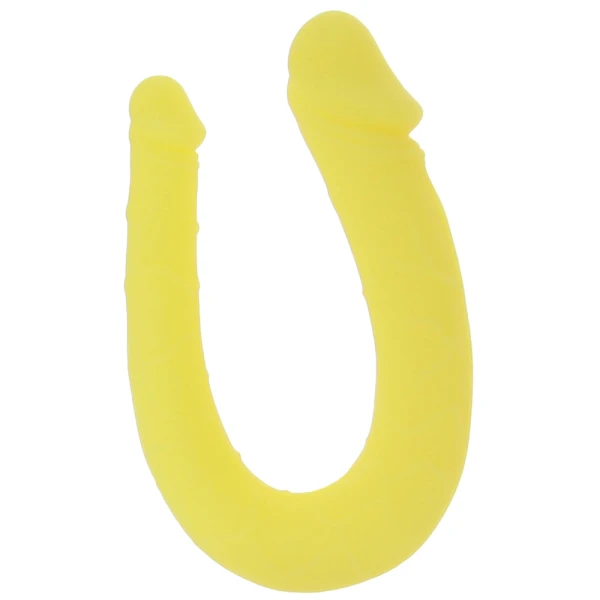 Boundless AC/DC Dong Silicone Double Dildo By CalExotics - Yellow