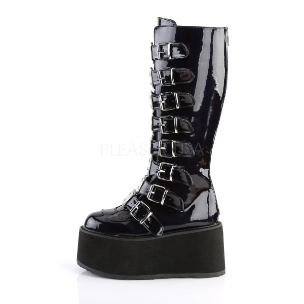 3 1/2 inches PF Knee High Boot w/ 8 Buckle Straps, Back Metal Zip — image 19 of 20