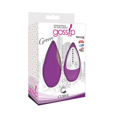 Gossip Groove 4 Speed Silicone Vibe Purple