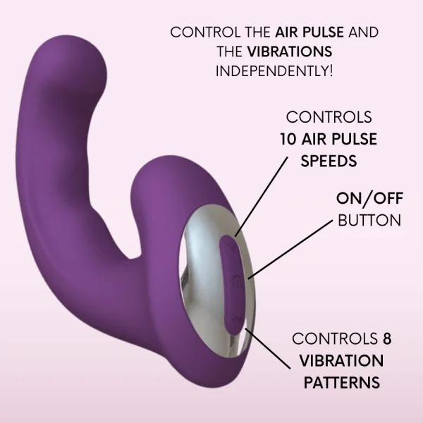Double Love Climaxer G-Spot Vibe & Clit Sucker
