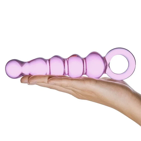 Glas 7.5-inch Quintessence Beaded Glass Anal Slider