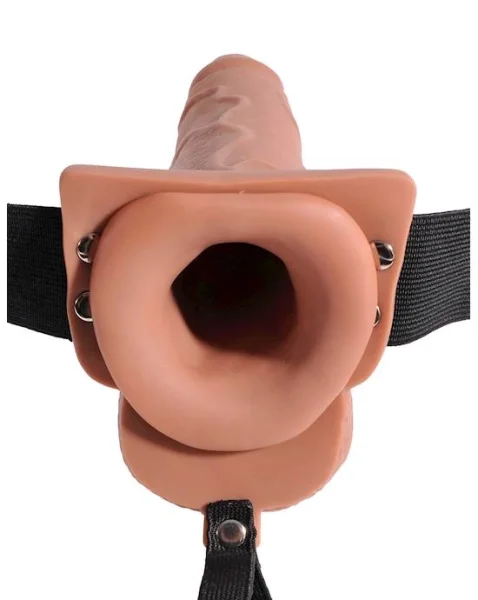 Fetish Fantasy 7.5 Inch Hollow Squirting Strap-on With Balls  - 7.5 Inch
