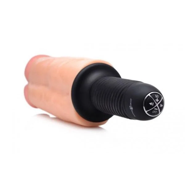 Double Decker 13X Vibrating Dual Dildo Thruster Beige — image 6 of 6