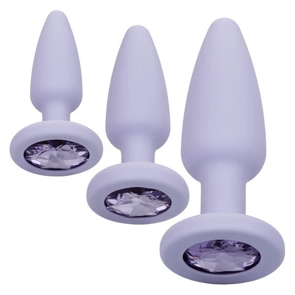 First Time Crystal Booty Kit Silicone Butt Plug Set