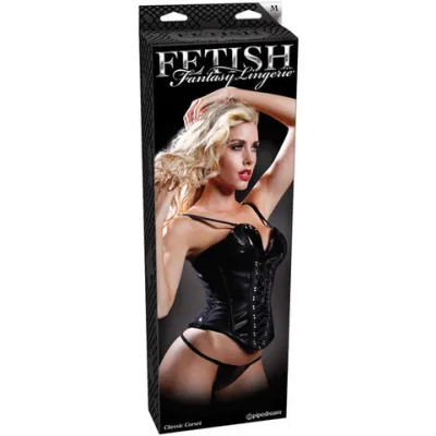 Fetish Fantasy Lingerie Classic Corset Medium Black