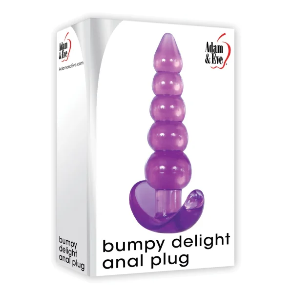 Adam & Eve Bumpy Delight Anal Plug - Purple