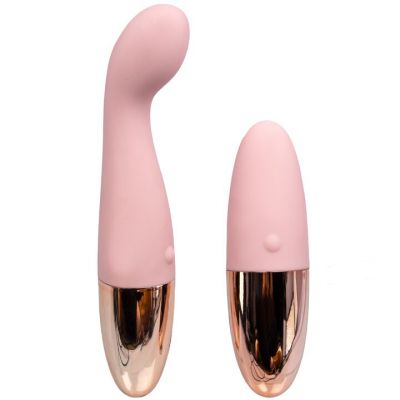 Bondara Two To Tango Pink Rose Gold G Spot Bullet Vibrator Set