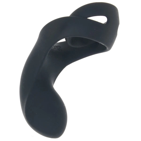 SVAKOM Benedict Silicone Waterproof Rechargeable Vibrating Cock Ring - Black