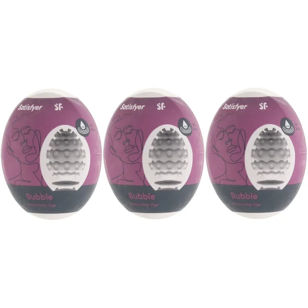 Satisfyer Bubble Masturbator Egg Triple Set