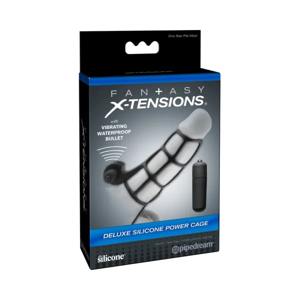 Deluxe Silicone Power Cage - Black