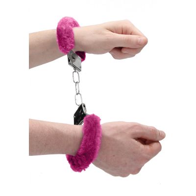 Beginner s Handcuffs Furry Pink Bondage Handcuffs