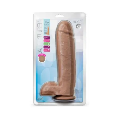 Au Naturel Huge Dildo 10 In Mocha