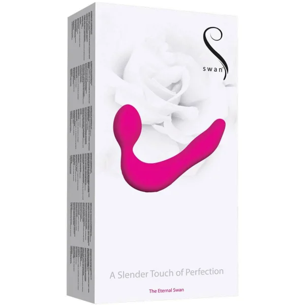 Eternal Swan Strapless Strap On Vibrating Dildo