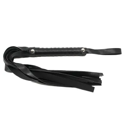 Love In Leather Easy Grip Stud Detail Flogger
