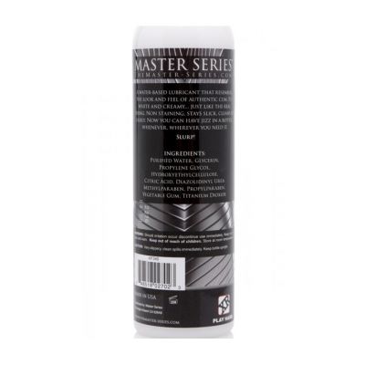 Jizz Unscented Water based Lube 8oz White 8 Oz