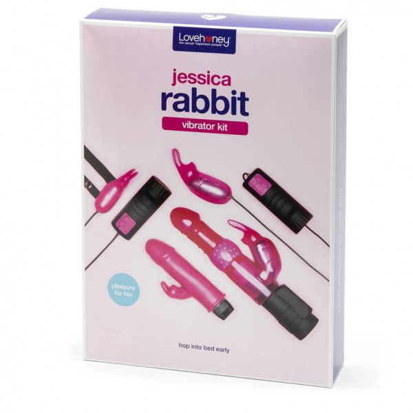 Lovehoney Jessica Rabbit Vibrator Couple's Kit (4 Piece)