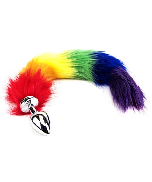 Furry Fantasy Rainbow Tail Butt Plug
