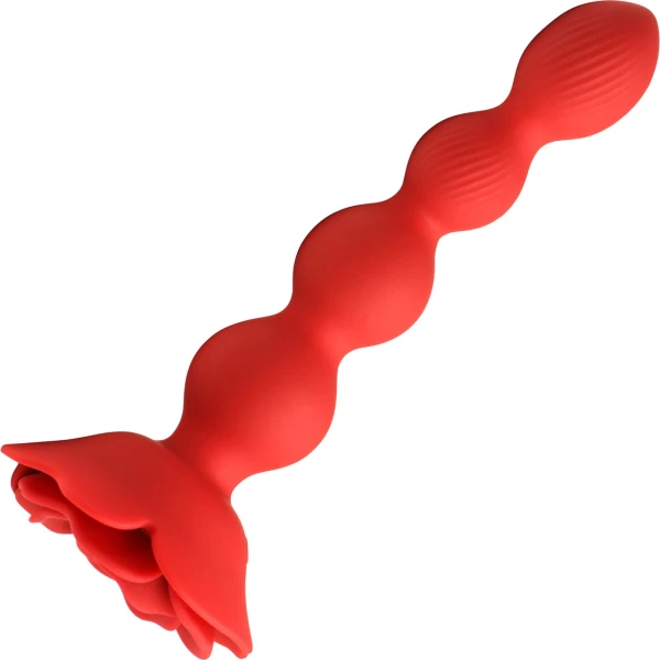 Bloomgasm Rose Twirl Vibrating & Rotating Anal Beads
