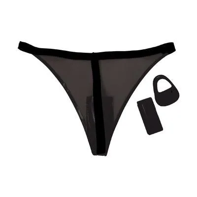 Menagerie Vibrating Panty Black O S