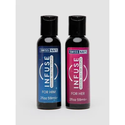 Swiss Navy Infuse Arousal Gels For Couples 2 x 2 fl oz
