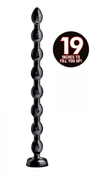 19" Beaded 1.5" Thick Anal Snake