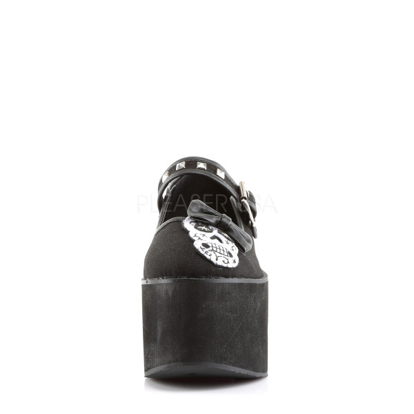 3 1/4 inches PF Mary Jane w/Skull Felt, Studs & Piping Detail — image 2 of 4