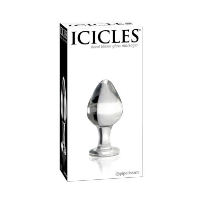 Icicles No 25 Glass Anal Plug Clear