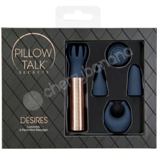 Pillow Talk Secrets Desires 6 Piece Mini Massage Vibrator Set