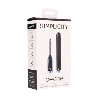 Devine Eye Curler Brush Vibrator Black