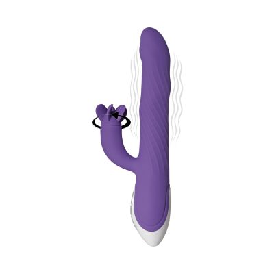 Evolved Tilt o whirl Dual Vibe With Spinning Clit Stimulator 8 Vibe Functions And 5 Wave Functions I