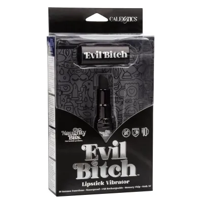 Naughty Bits Evil Bitch Lipstick Vibrator Black