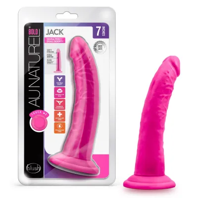 Au Naturel Bold Jack 7 Inch Dildo Pink
