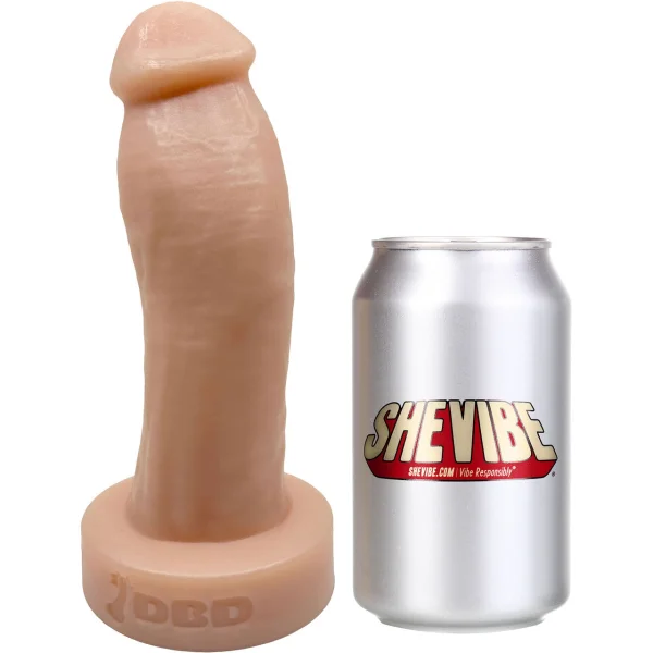BIG Daddy Duncan Large 8" Platinum Silicone Realistic Dildo By Dee's Big Daddies - Vanilla
