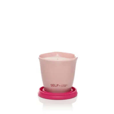 SELF JimmyJane Massage Oil Candle Bergamot Rose
