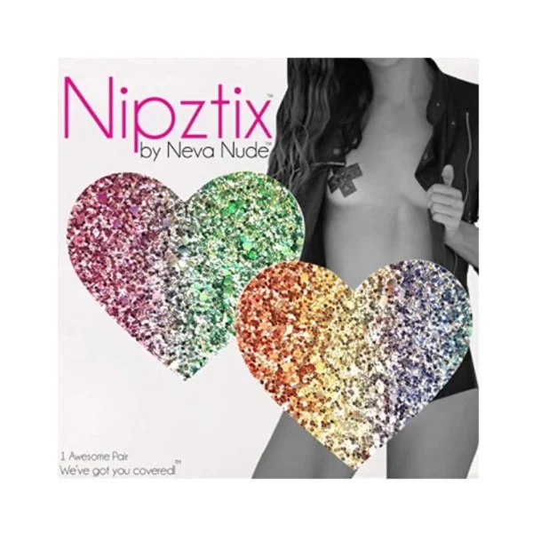 Neva Nude Pasty Heart Glitter Multicolor — image 11 of 11